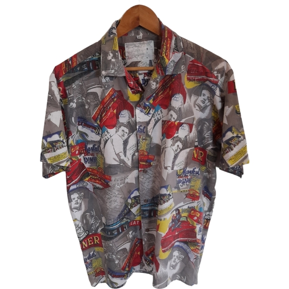 Vintage Other - Vintage 50s inspired Crazy Pattern Shirt